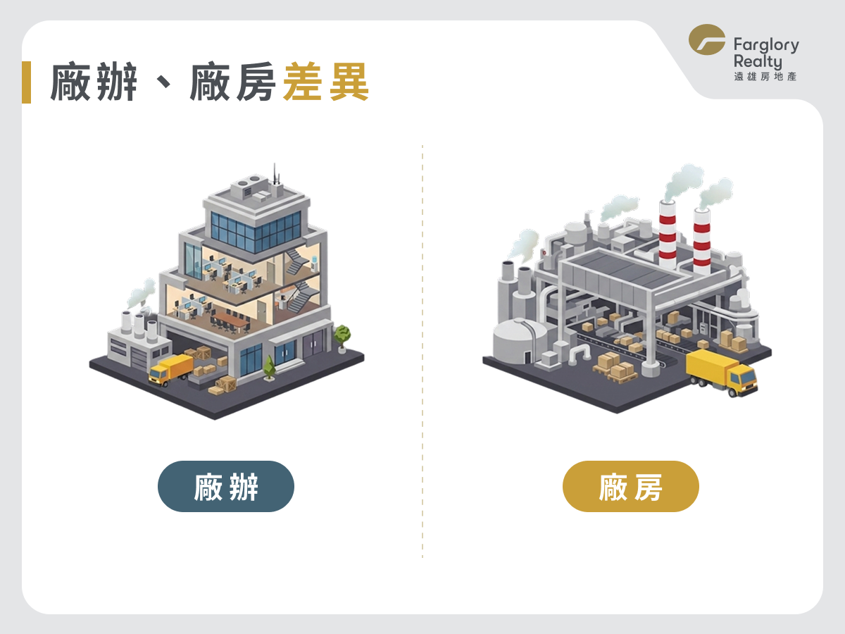 廠辦、廠房差異
